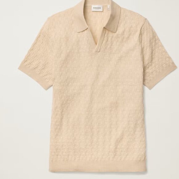 Bonobos Textured Tan Polo - Picture 1 of 4